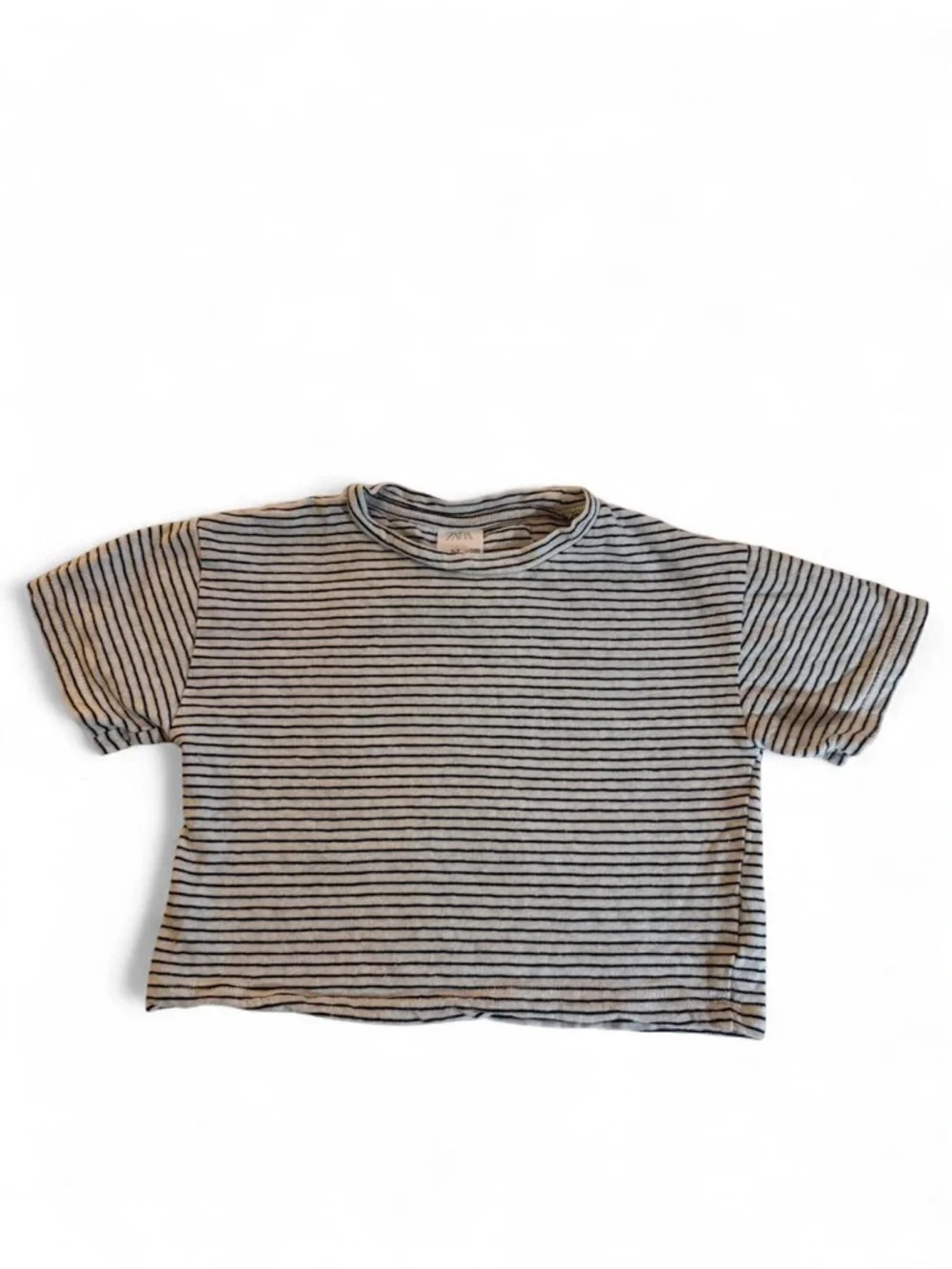Zara Kids Striped Tee 6-7 Navy White Classic, Preppy, Basics Shirt